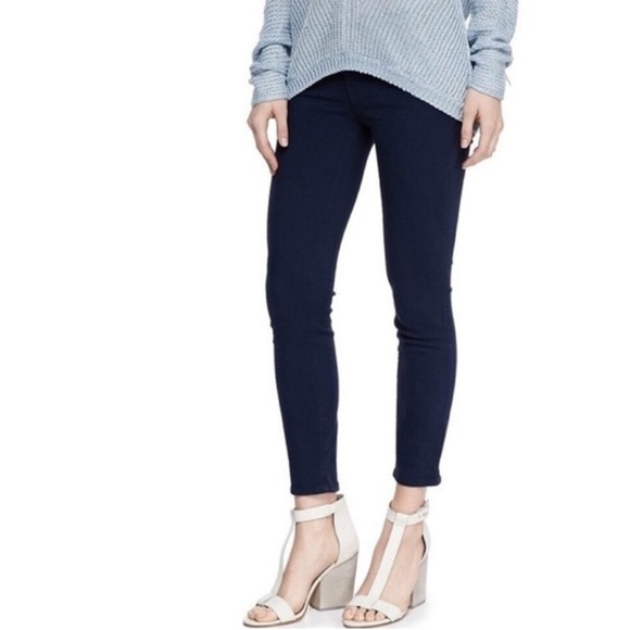 VINCE Women’s Riley Cropped Ankle Legging Coastal Blue Size 25 Denim Jean - Picture 1 of 16